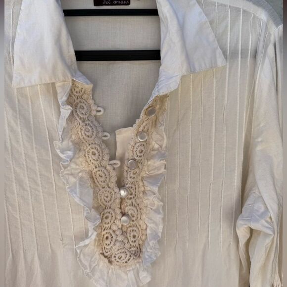 Avani Del Amour white ruffle top/dress - Picture 4 of 13